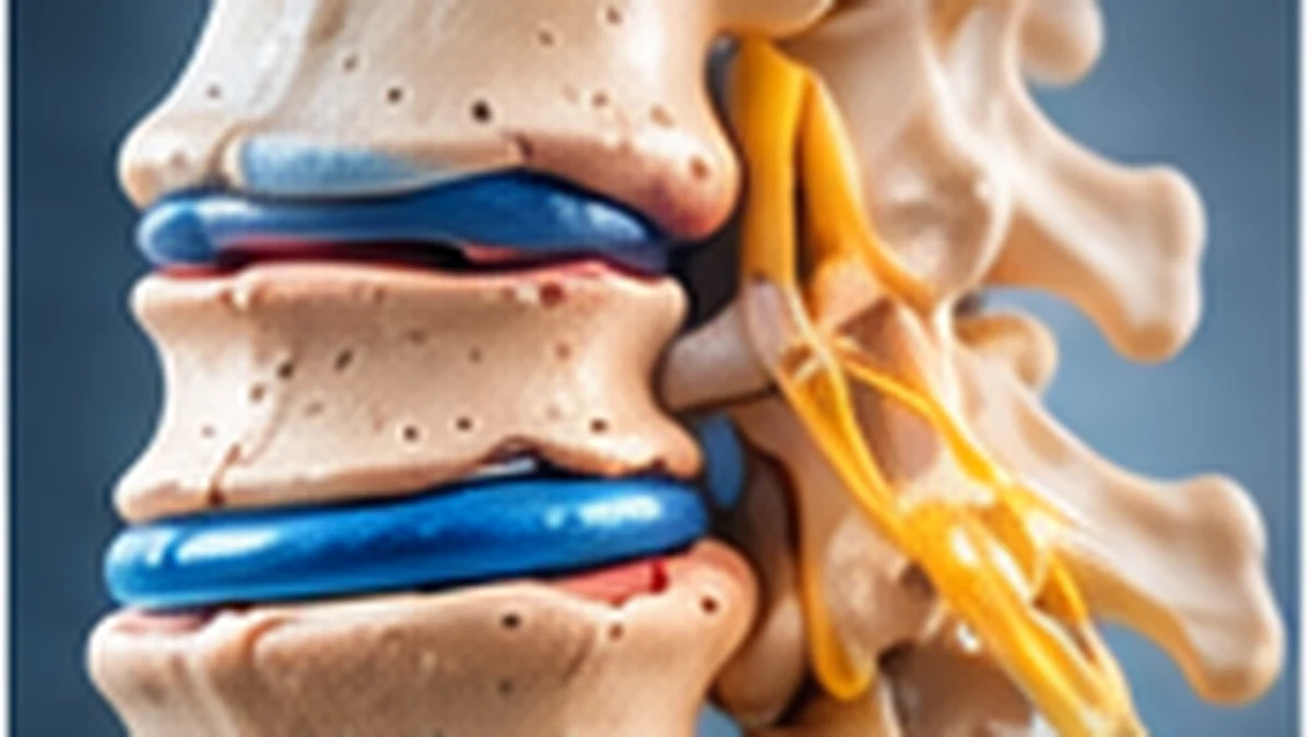 A simplified cervical spine illustration showing how neck changes can relate to symptoms travelling into the arm.