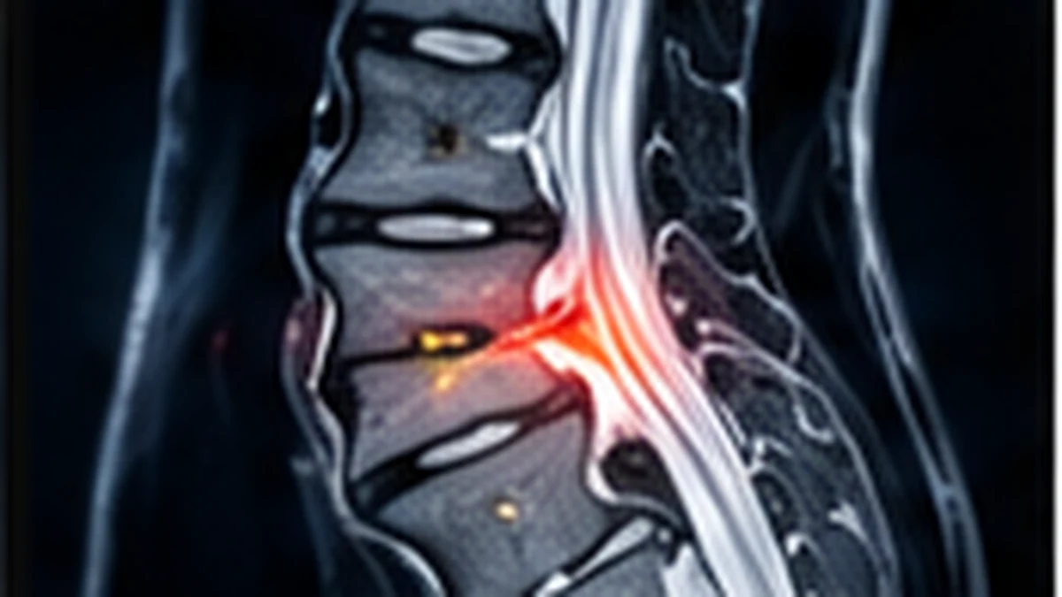 A person holding the lower back, illustrating the kind of discomfort that can prompt a spine assessment.