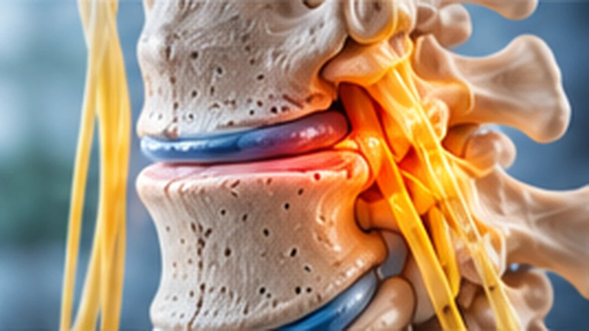 Spinal stenosis and narrowing around the spinal nerves
