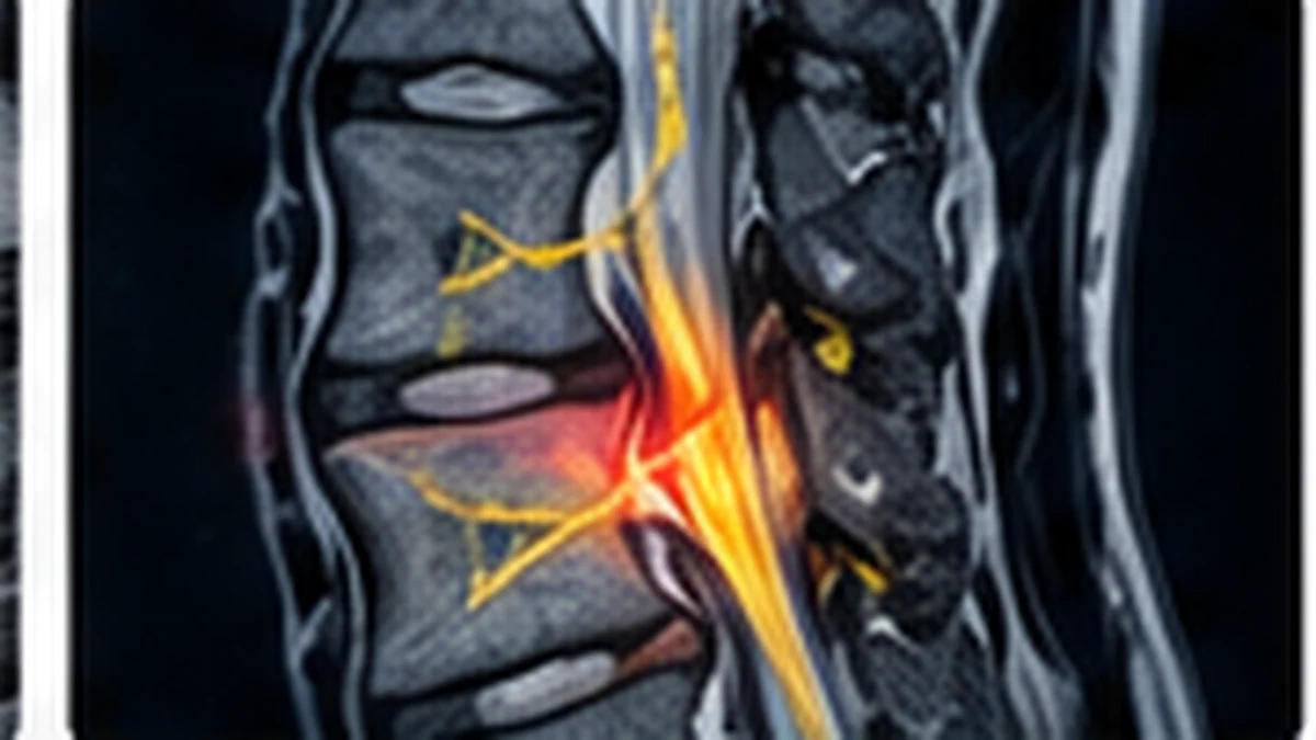 Illustration of spinal canal narrowing and the importance of matching scan findings with symptoms.