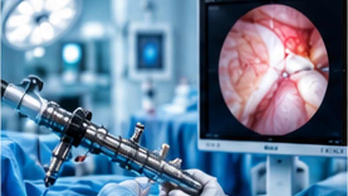 Endoscopic spine procedure equipment in a clinical setting